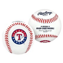 Rawlings MLB LA 다저스 야구공 화이트 바이오더, Texas Rangers
