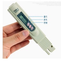 TDS 전도도 테스터 온도 측정 정수 수질농도 기 PH 어항 수족관 공구