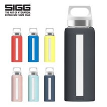 [SIGG] 스위스 지그 드림 글라스 워터 보틀 유리 물병, 울트라 레몬