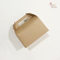 헬로베이킹 크라프트 무지 조각케익 박스 1개입 (머핀포장 선물박스 쿠키 케이크)