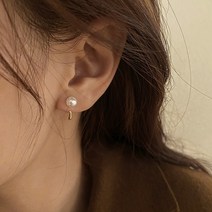 시아콩 클레인 진주 투웨이 여성 귀걸이+보관케이스