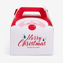 피크닉하우스 크리스마스선물포장산타포장봉투, 산타 생크림박스, 5개