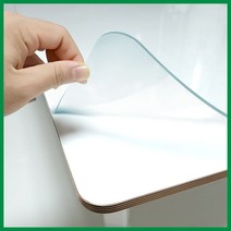 블루몬스터 맞춤 투명 유리대용 식탁매트 책상 데스크 매트 3mm, 사각, 1mm, 100cm x 210cm (라운딩가능)