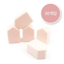 대용량 윤광 퍼프 핫핑크 력 비품 화장 bb크림 촉촉 물광 메이크업 파운데이션 샵 하우스 미니 논라텍스 스펀지 _30EA 커버 물방울 베이스 퍼프, JW 1