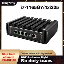 미니PC 팬리스 PfSense 방화벽 미니 PC 인텔 셀러론 N5105 4 기가바이트 Lan pfSense 라우터 2.5G i7 1165G7 i5 1135G7 i225 2500M, [04] Core i7-1165G7, [04] EU, [05] 16GB DDR4 256GB NVMe