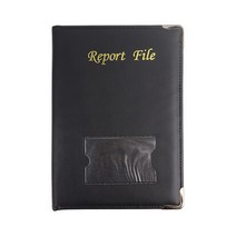 플러스샵 32절 PU 레포트 화일 덮개형 블랙 인조가죽, 32절 PU레포트 블랙 10개