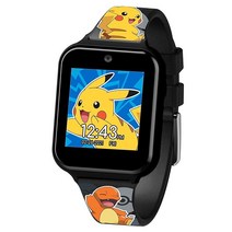 Pokémon 포켓몬 터치스크린 인터랙티브 스마트워치 POK4231AZ, 포켓몬 블랙