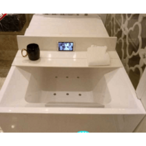 사우나 간이 욕조 접이식 거실 홈 가정 히노끼 반신욕, 길이106cmX너비75cmX두께0.6cm
