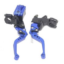 [해외]Sclmotos Sv650S Yamaha Tracer 900 2018 Manete Yamaha Yamaha Wr125X 레버 가드 호넷 용 오토바이 브레이크 클러치, 파란색