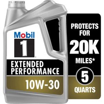 모빌원 Mobil 1-120767-1 익스텐드 퍼포먼스 10W-30 5쿼트, 기본