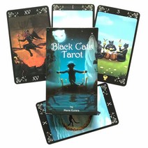 책PDF스캔 VOX 아르카나 타로 오라클 카드 운명 점술 게임 및 다양한 옵션 PDF 가이드 78, 5.Black Cats Tarot