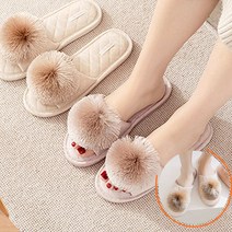 푹신한 천실내화 2p 앞막힘 발소리 미끄럼방지 거실 실내 쿠션 슬리퍼 호텔 어린이집 매장, 밍크핑크+(앞막힘)밍크펄그레이