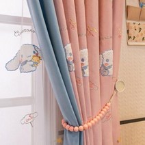 침실 아이방 커튼 여아방 키즈 옥계개 공주풍 여아 소녀 핑크 캐릭터 차광 wp