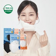 에버그린 2D 새부리형 KF80 중형 화이트 25매, 새부리형 KF80 화이트 중형 25매