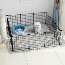 개집만들기 접이식 분리형 DIY 애완 동물 울타리 금속 와이어 개 고양이 대형 운동 장소 케이지 강아지 토끼를 위한 실내 놀이 집