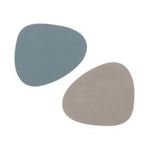 북유럽 린드 DNA 누포 더블 사이디드 곡선형 코스터 1 pcs light블루 light grey