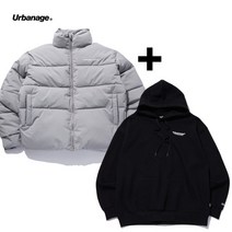 [어반에이지] 에센셜 숏패딩 + 센서티브 오버 후드 세트