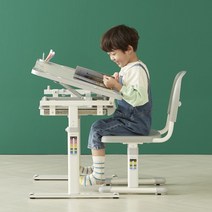 라베스토 아동용 책상 의자 세트 CDC02, 그레이