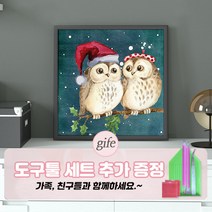 소소 DIY 보석십자수 꽃 바다 풍경 취미생활 대형사이즈, 09. 산타 부엉이