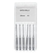 핸드 리머 볼트 WELL CK 치과 Endodontic 드릴 게이트 Glidden Peeso 리머 로터리 32mm/28mm 엔진 사용 스, 18 Gates Drill 28mm 3