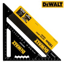 디월트 삼각자 DWHT25227-0 (180mm) 알루미늄 연기자 삼각스퀘어 각도자 수직자 스크래치방지, 디월트 프리미엄 삼각자(180mm), DWHT25227-0(골조용), 1개
