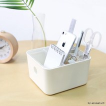 학원 강의실 책상정리 칸분리 정리수납함 사무실문구 필기구 공부방 오피스 보관함, 화이트