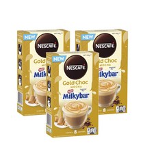 네스카페 골드 초코 모카 네슬레 밀키바 8개입 Nescafe Gold Choc Mocha Nestle Milkybar, 3팩