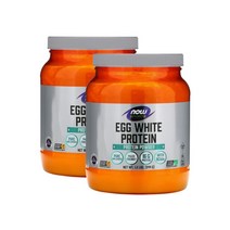 NOW Foods 나우푸드 스포츠 에그 화이트 프로틴 파우더 무맛 단백질 보충 544g 2팩