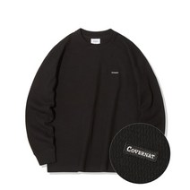 COVERNAT 허니 와플 니트 블랙