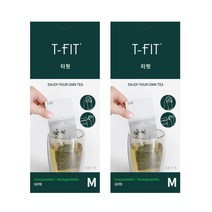 메세지 티필터 중형 80매입 II 텀블러용 티백 차거름망 인퓨저 차우림망 캠핑러잇템, 80매X2팩
