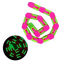 24 링크 엉cky 트랙 어린이 Fidget Antistress 체인 장난감 자전거 스트레스 릴리프 팔찌 성인 감각 선물, [02] B