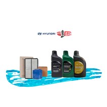 올뉴 투싼 TL 엔진오일 순정세트, 투싼 NX4 1.6 터보 가솔린, 지크 5리터 엔진오일, 오일필터 + 에어크리너 필터