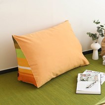 오리고 셔벗 삼각 등쿠션 중형 대형 (솜포함 5 color ), 옐로우