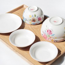 화사한 로니 공기 단품 1p 꽃무늬패턴 밥공기 국그릇 예쁜그릇, 로니 단품, 공기 1p (핑크)