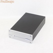 DAC 디코더 쉘 파워 앰프 하이 엔드 리어 클래스 튜브 앰프 하우징 Hifi 오디오 알루미늄 DIY 인클로저 프리 앰프 케이스 W150 H60 D241, Silver Panel