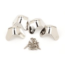 펜더 펜더 앰프 부품 PURE VINTAGE 3-SCREW MOUNT AMPLIFIER CORNERS CHROME