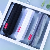 메쉬필통 파우치 안경케이스 문구사이트 사무용품 연필 다용도 집 보관 성인필통, 메쉬펜슬파우치그레이