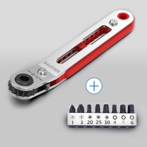 BROPPE 초박형 경량 미니 라쳇 렌치 세트 곡선 A타입, 단품