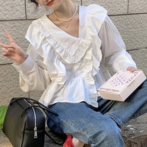 무드무드 / 그리나 프릴 블라우스