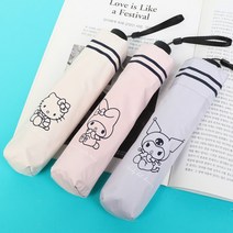 3단우산 산리오 슬림더블보더 쿠로미 마이멜로디 키티