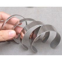수제 DIY 가죽 팔찌 스테인레스 스틸 내부 코어 1 개 야채 무두질 링 쉐이핑 05/1/15/2CM, 02 1cm