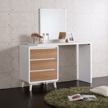 다린 수납형화장대풀세트, 오크화이트