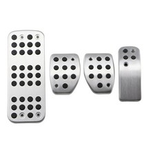 Zeratul CITROEN C3 C4DS 34 6 DS3 DS4 DS6 PEUGEOT 207 301 307 208 2008 308 Cc 자동차 가스 풋 레스트 페달 패드 플레이트, MT 4PCS