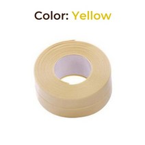 씰링 스트립 욕실 샤워 싱크 bath caulk tape white pvc self adhesive 방수 벽 테이프 new for 욕실 주방, 노랑, 3.2mx2.2cm