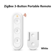 LoraTap-ZigBee 전동 커튼 블라인드 용 셔터 스위치 모듈 Tuya 스마트 라이프 롤러 알렉사 구글 홈 Zigbee, 17 Remote White