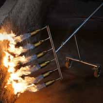 고온 화염방사기 가스토치기 사육 농장 축사 소독기, 2노즐