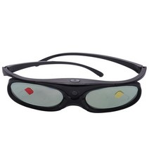 VR 게임기 안면 스마트 글라스 브이알 헤드셋 기계 오락기 vr 4 pcs 액티브 셔터 3d 안경 dlp 링크 호환 96-144hz dlp 링크 프로젝터, 검은 색