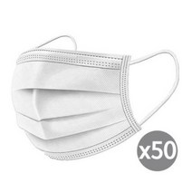 덴탈 일회용 마스크 50매 100매 약국 보건용 부직포마스크, 1박스, 50매입