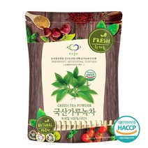 푸른들판 국내산 녹차 잎 가루 분말 100% 녹찻잎 그린티 파우더 HACCP 인증, 1개