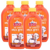 홈스타 2배 강력한 세탁조 클리너 450ml, 5개